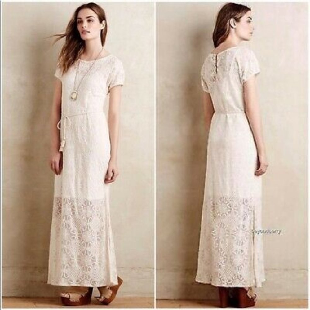 Anthropologie Lilka Maxi Lace Dress
